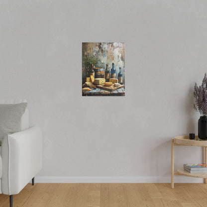 Cheese and Wine Canvas print
