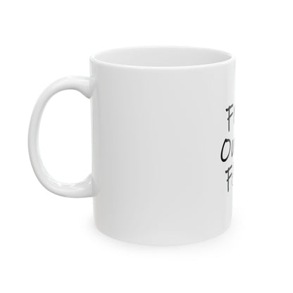 "Fresh Out of F*cks" Funny Coffee Mug – Bold Attitude for Caffeine Lovers