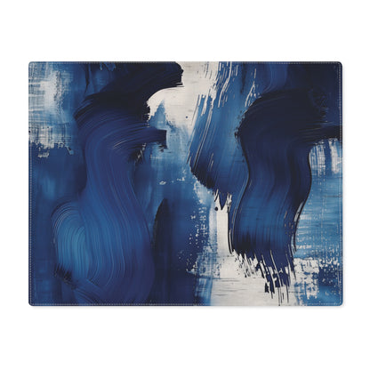 Brushstroke Placemat (Blue, Grey, and White), 1pc