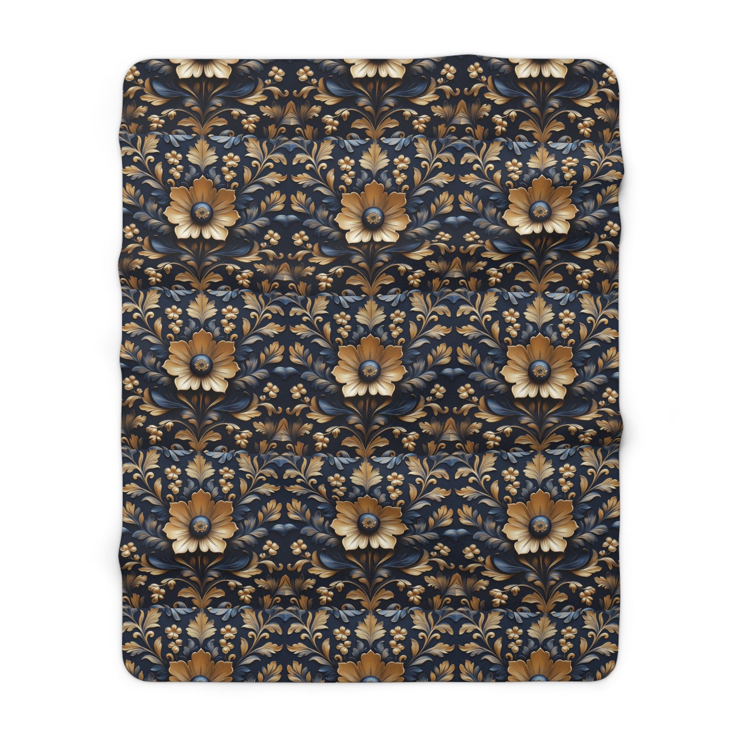 Elegant Floral Sherpa Fleece Blanket – Cozy Decorative Throw for Home. Perfect Gift for Any Occasion